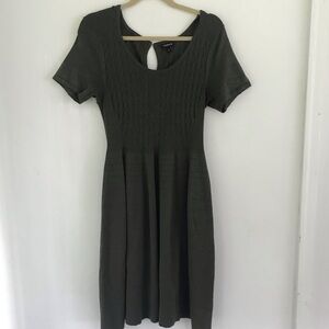 Torrid Elegant Olive Green Knit Fit-and-Flare Dress 1X